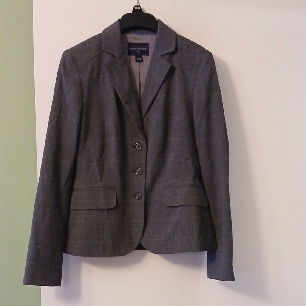 Banana Republic Charcoal Gray Blazer